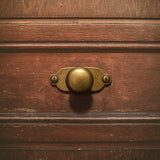 Antique Brass Handle with Backboard Vintage Cover Up Furniture Handle Drawer Cupboard Bar Pull Handle for Home