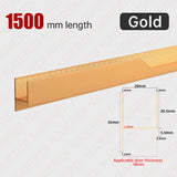 NAIERDI Black Lightning Long Furniture Handles 600-1800mm Aluminum Alloy Cabinet Handles Cupboard Door Handles Door Hardware