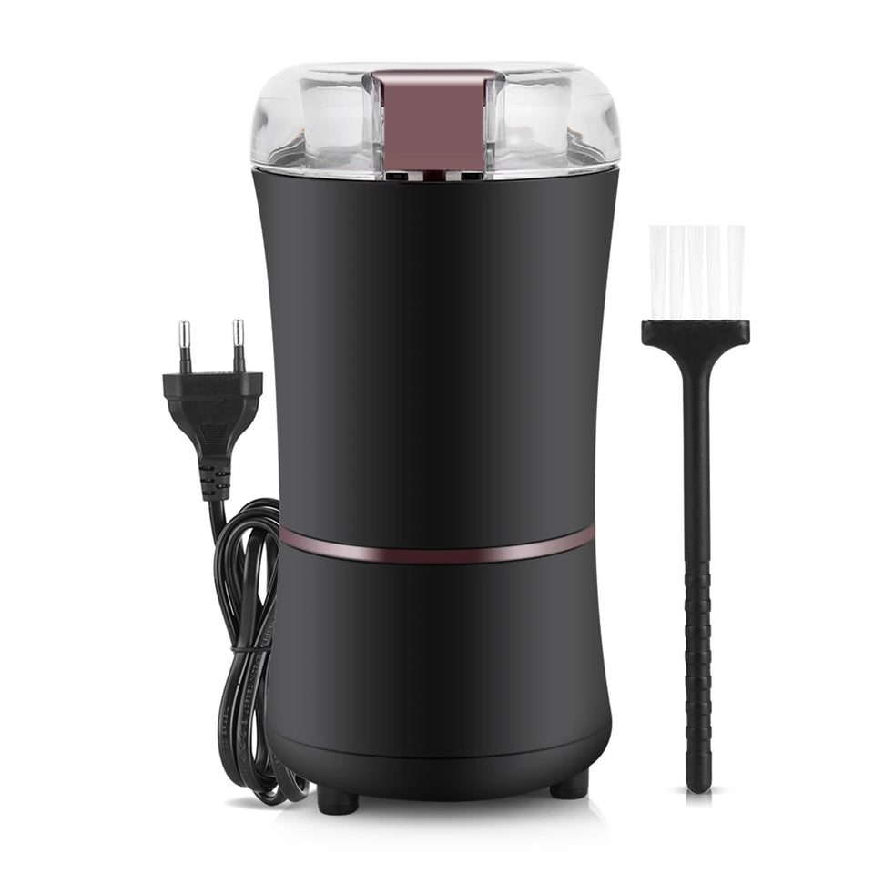 Black Fast-even Grinding Spice Grinders 400W Coffee Grinders for Grinding Coffee Beans Herbs Spices for Grinding Nuts Seeds