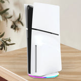RGB Vertical Stand with Anti-Slip Pad LED Base Gaming Stand Stable Console Base Bracket for PS5 Slim Disc/Digital Version