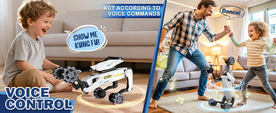 Intelligent AI RC Robot Dog Voice Dialogue APP Remote Control Programming Singing Dancing Machine Dog Kids Toys