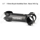 Homehin Adjustable Bicycle Handlebar Stem Ultralight 7/17 Degrees Bike Stems 31.8*45-120mm Positive Negative Vertical Handle