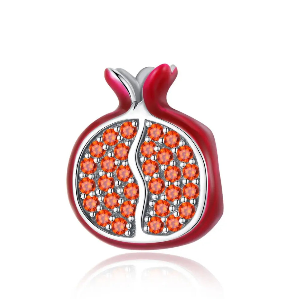 Red Series 925 Sterling Silver Koi Firecracker Dragon Heart Mushroom Coffee Machine Charm Fit DIY Bracelet Necklace Niche Gifts