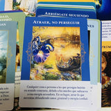 Angels of abundance oracle cards 44 deck 10.4*7.4cm Spanish Version Fate Divination Tarot Board Game Ángeles de abundancia