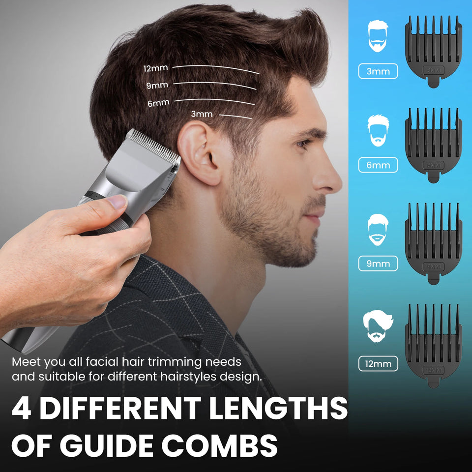 Sejoy Electric Hair Clippers Men Professional kit USB Rechargeable Men's Barber Hair Cutting Machine Beard Trimmer For Men Kids