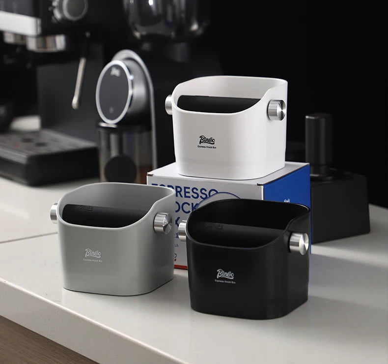 Bincoo 0.8L Coffee Knock Box Espresso Grounds Container Anti Slip Espresso Dump Bin Grind Beveled Barista Goods Cafe Accessories