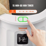 SucceBuy Towel Warmer 20L Large Towel Warmer Bucket with LED Screen Auto Shut Off Child Safety Lock Heat 4-Level Time Adjustable