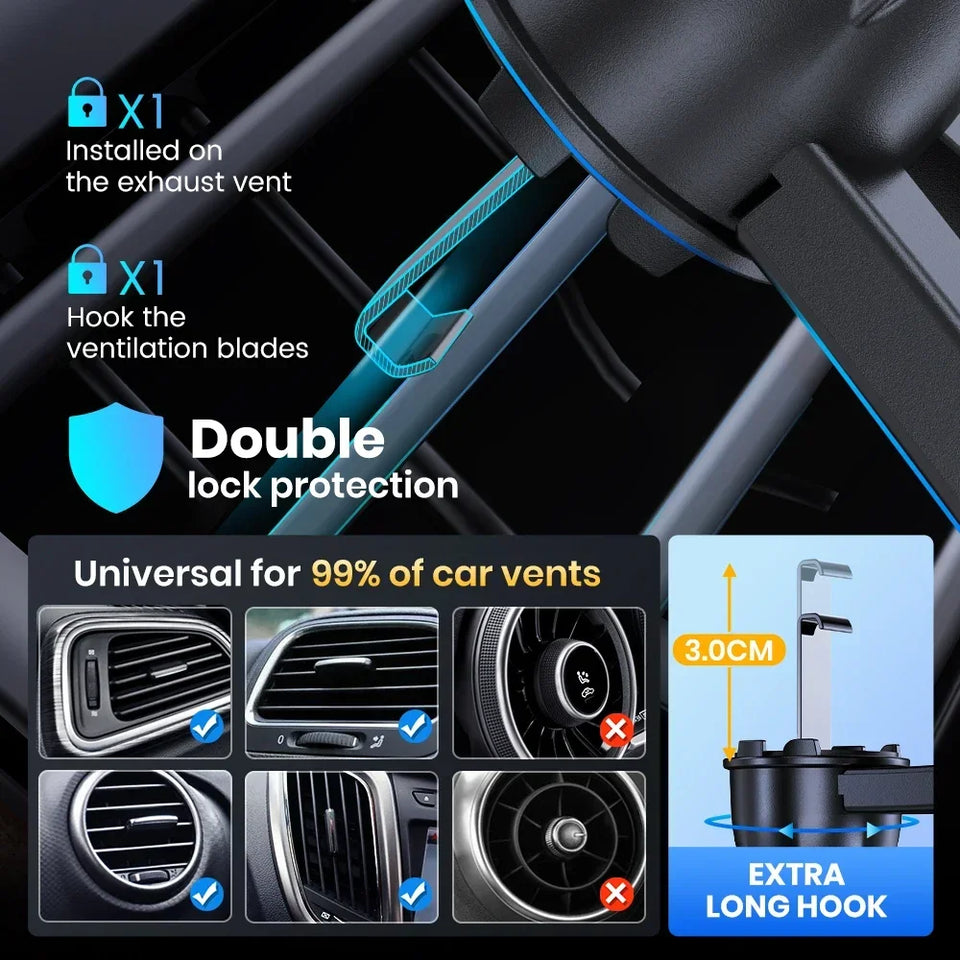 TOPK Car Phone Holder Air Vent Mount Universal Auto Gravity Mount Cell Phone Stand For All Smartphones