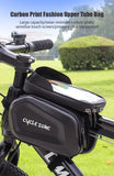 Bicycle Bag Touch Screen Phone Case Holder Large Capacity Top Frame Tube Bag MTB Road Bike Bag Phone Case Cycling Accessories