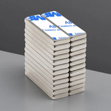 30x10x3mm Powerful Neodymium Magnet Block With double-sided adhesive Super Strong N35 Permanent Magnetic Refrigerator Magnet