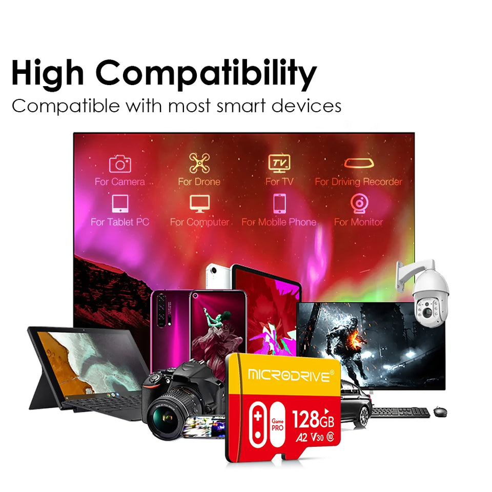 Original Micro tf SD Card 64gb 128gb Class10 memory card 32gb Mini  flash drive cartao de memoria TF Card For Phone