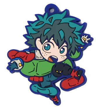 My Hero Academia Anime Bakugou Katsuki Midoriya Izuku Dabi Hawks MHA Rubber Keychain Ornament Toys Collection Gift