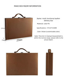 Men's Women's handbags Room Delivery Box Toolbox Information Storage Bag Suitcase Key Leather Business File Box