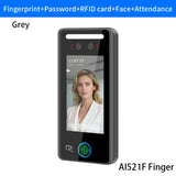 AI-Powered Biometric Fingerprint and Face Recognition 4.3in Turnstile Card Reader for Time Attendance and Access Control