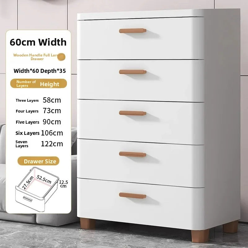 Narrow Space Storage Cabinet Drawer Style Kitchen Bathroom Multi-layer Organizer Shelf Wall Mounted Rectangular Plastic Storage