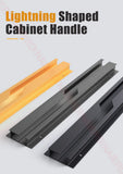 NAIERDI Black Lightning Long Furniture Handles 600-1800mm Aluminum Alloy Cabinet Handles Cupboard Door Handles Door Hardware