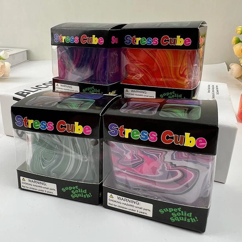 2027！*Squishy Schylling Needoh Nice Cube Sensory Toy Anti-Stress Stress Relief Jigsaw Pressure Relief Souvenir for Kids 말랑이