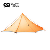Knot Hufu1 Outdoor Camping Pyramind Tent Lightweight 20D Double Silicone Hiking Traveling Backpack 1P-2P Octagonal Tent