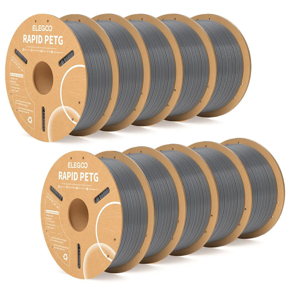 ELEGOO Rapid PETG Filament 1.75mm 1KG,High Speed 30-600mm/s 3D Printer Filament 1kg Fits for Most FDM 3D Printers