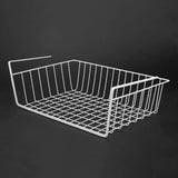New S/L Cupboard Under Storage Iron Cabinet Closet Desk Hanging Mesh Basket Wire Bookcase Shelf Rack Organizer