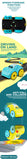 Baby Bath Toys Amphibious Cars Bathroom Floating Clockwork Toy Car Children Bathing Cartoon Swimming Water Playing Toy for Kids