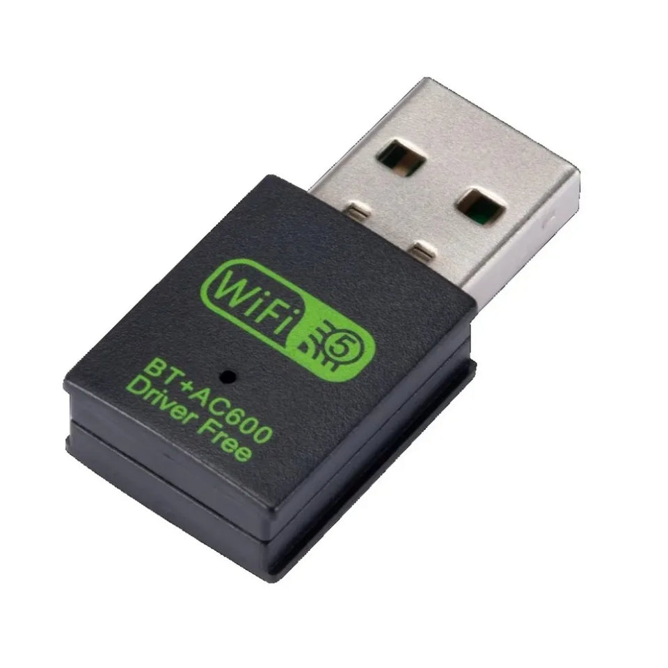 600Mbps USB WiFi Bluetooth Adapter 2 in 1 Dongle Dual Band 2.4G&5GHz USB WiFi 5 Network Wireless Bluetooth Adapter WiFi Receiver