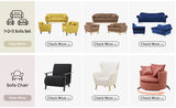 Furniture White Living Room 2 Seater Modern Nordic Scandinavian Upholstery Small Comfy High Quality