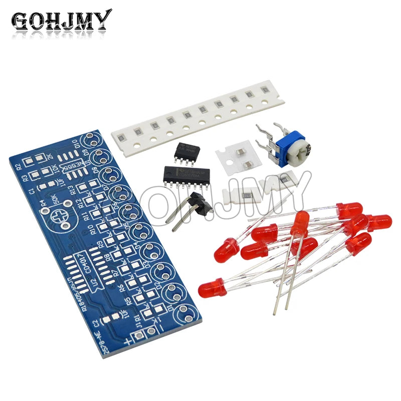 Flowing light kit NE555+CD4017 Flowing light electronic DIY electronic production electronic kit