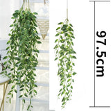 1/2/6Piece Artificial Vine Home Decor Artificial Ivy Leaf Garland Plants Vine Fake Foliage Flowers Creeper Green Ivy Wreath