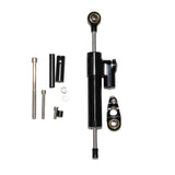 GT08 Electric Scooter Steering Damper Bracket Support Kit, Carbon Fiber Stabilizer Steering Damper Adjustable
