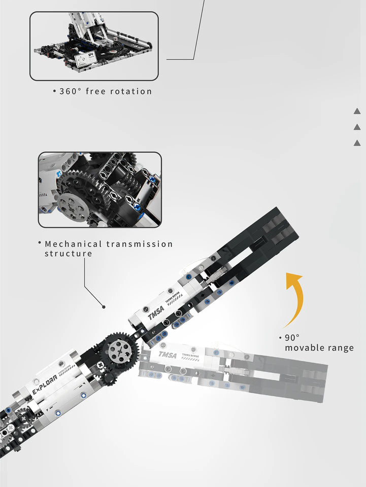 Robotic Arm Building Blocks Programmable Remote Control toys STEM Learning Cultivation of interest in mechanical engineering