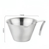 Italian Espresso Cup With Scale Coffee Extraction Cup Milk Ounce Cup Stainless Steel 100ml Home Kitchen Cafe Accessories ﻿