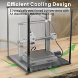 FYSETC FNATR For Bambu Lab A1 3D Printer Enclosure Transparent Acrylic Sturdy Designed 3D Printer Cover with Filter System