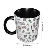 Pink Doctor Nurse Coffee Mugs DIY Customized Enfermera En Apuros Ceramic Milk Tea Mug Cup