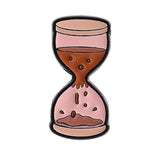 100% PURE COFFEE Enamel Pins Hourglass Coffee Lover Metal Brooches Fashion Lapel Badge Backpack Clothes Jewelry Gift for Friends
