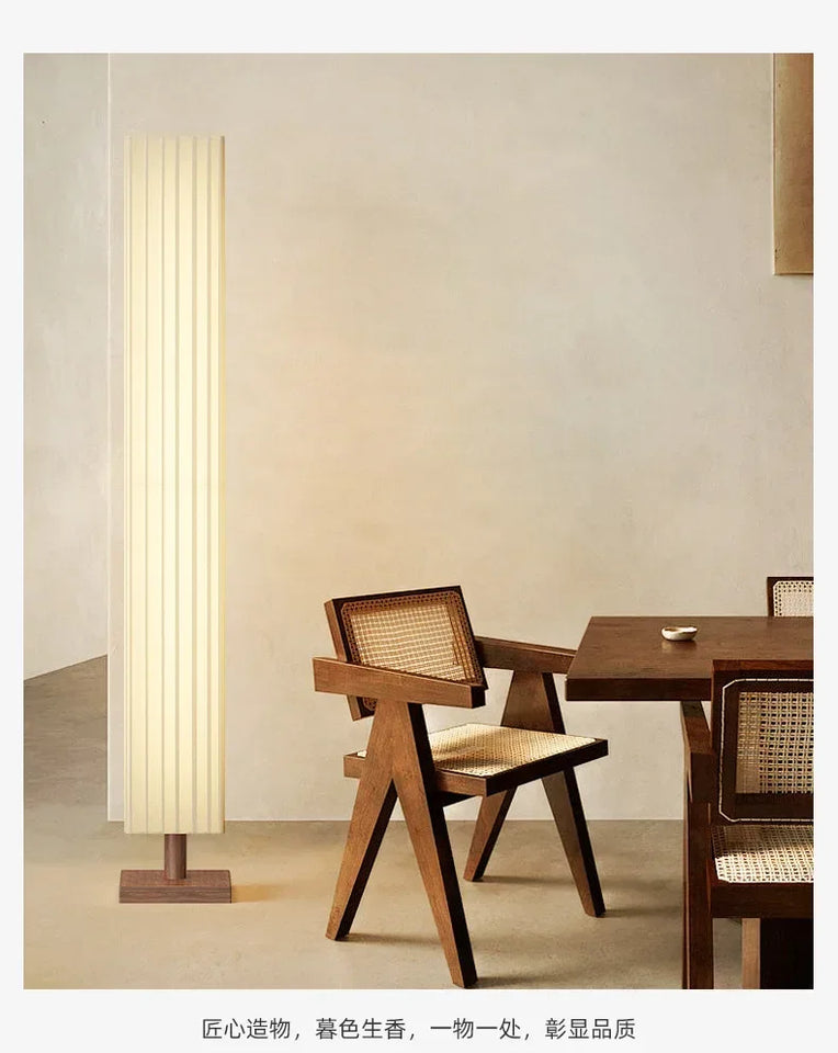 Modern Fabric Led Floor Lights for Living Room Sofa Side Decorative Wood Standing Lamps Light Bedroom Bedside Light Home Decor