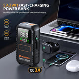 PAIVIROKU 5000A Car Jump Starter with Air Compressor 150PSI Air Pump  Auto Battery Booster Portable Power Bank Tire Inflator