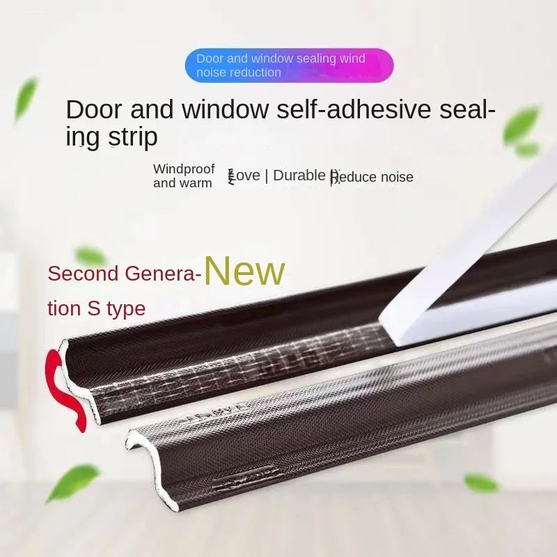 6M Self Adhesive Casement Window Door Sealing Strips Wearable Seal Foam Tape Acoustic Waterproof Dustproof Weather Stripping