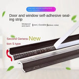 6M Self Adhesive Casement Window Door Sealing Strips Wearable Seal Foam Tape Acoustic Waterproof Dustproof Weather Stripping