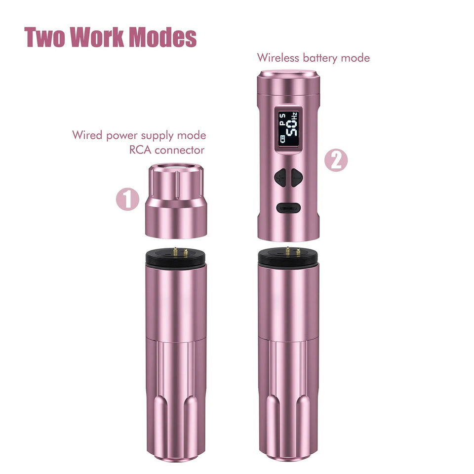 New upgrade K6003 Wireless PMU Tattoo Machine 2.8mm stroke Tattoo Pen With 2 Battery Packs For Eyebrow Permanent Makeup