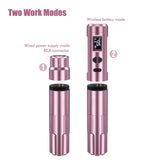 New upgrade K6003 Wireless PMU Tattoo Machine 2.8mm stroke Tattoo Pen With 2 Battery Packs For Eyebrow Permanent Makeup