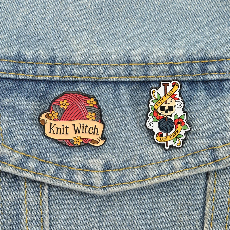 2-6pcs/set Hobby Collection Enamel Pins Reading Book Iced Coffee Knit Brooch Hiking Badges Music Korean Girls Band Jewelry