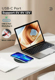 Fast Wireless Charger Pad Stand for iPhone 16 15 14 Samsung Xiaomi Earphone Phone Chargers Induction Wireless Charging Station