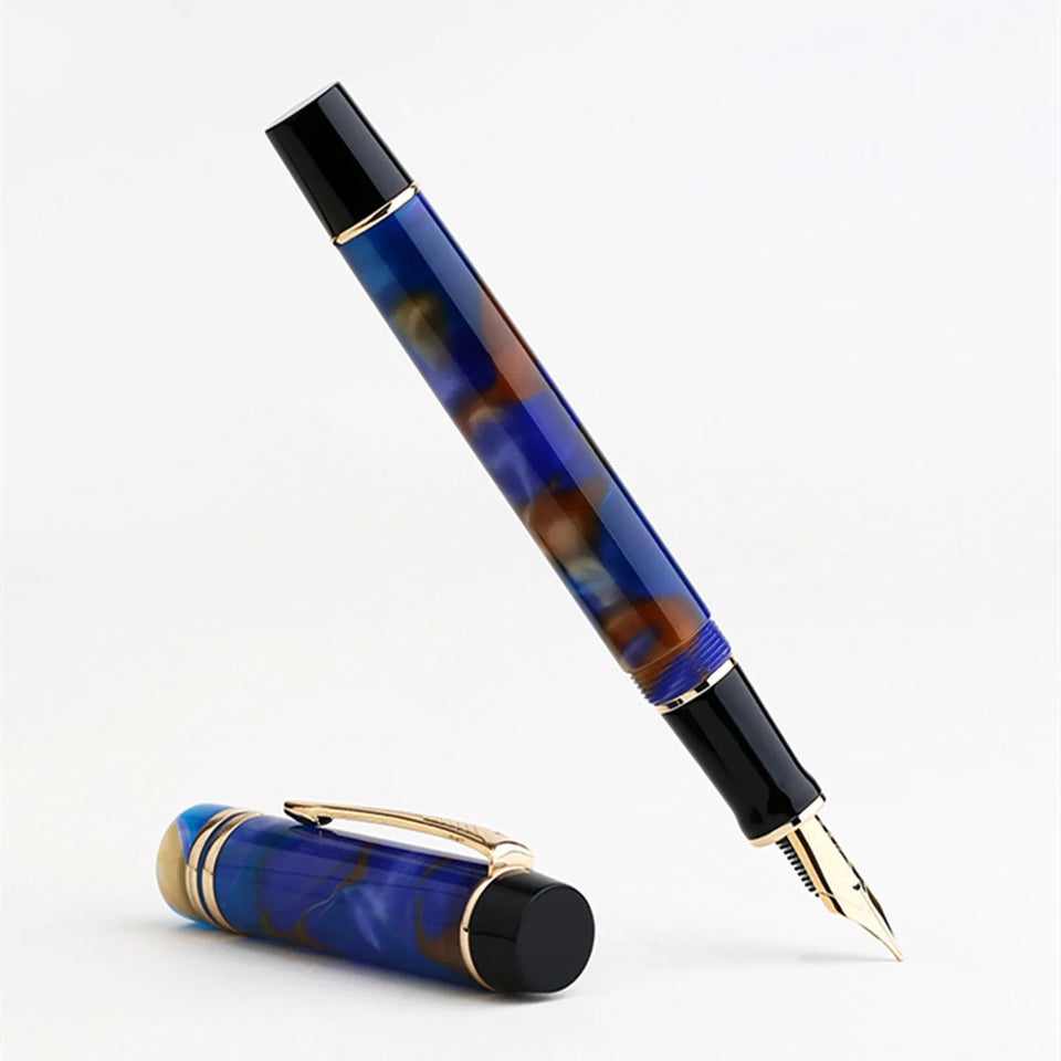Majohn M600S Celluloid Fountain Pen F Nib with Converter Quality Fashion Office Business Writing Gift Pen Stationery Supplyn