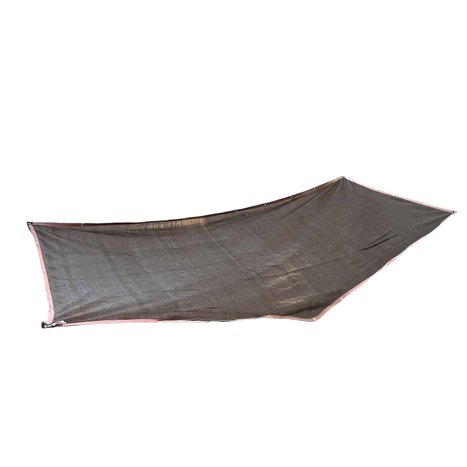 Sunshade Net Soft Coffee High Density Sun Shade Sail Polyethylene Metal Grommets with 4 65.6FT Ropes for Patio
