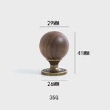 The Furniture Is Made Of Antique Walnut Wood With Solid Brass Small Handles Wardrobe Handles Kitchen Drawers Single-Hole Knobs