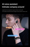 LIGE Smart Watch 2 In 1 TWS Headset 1.57" Men Women GPS Sports Fitness ECG Heart Rate Watches Bluetooth Call Music Smartwatch