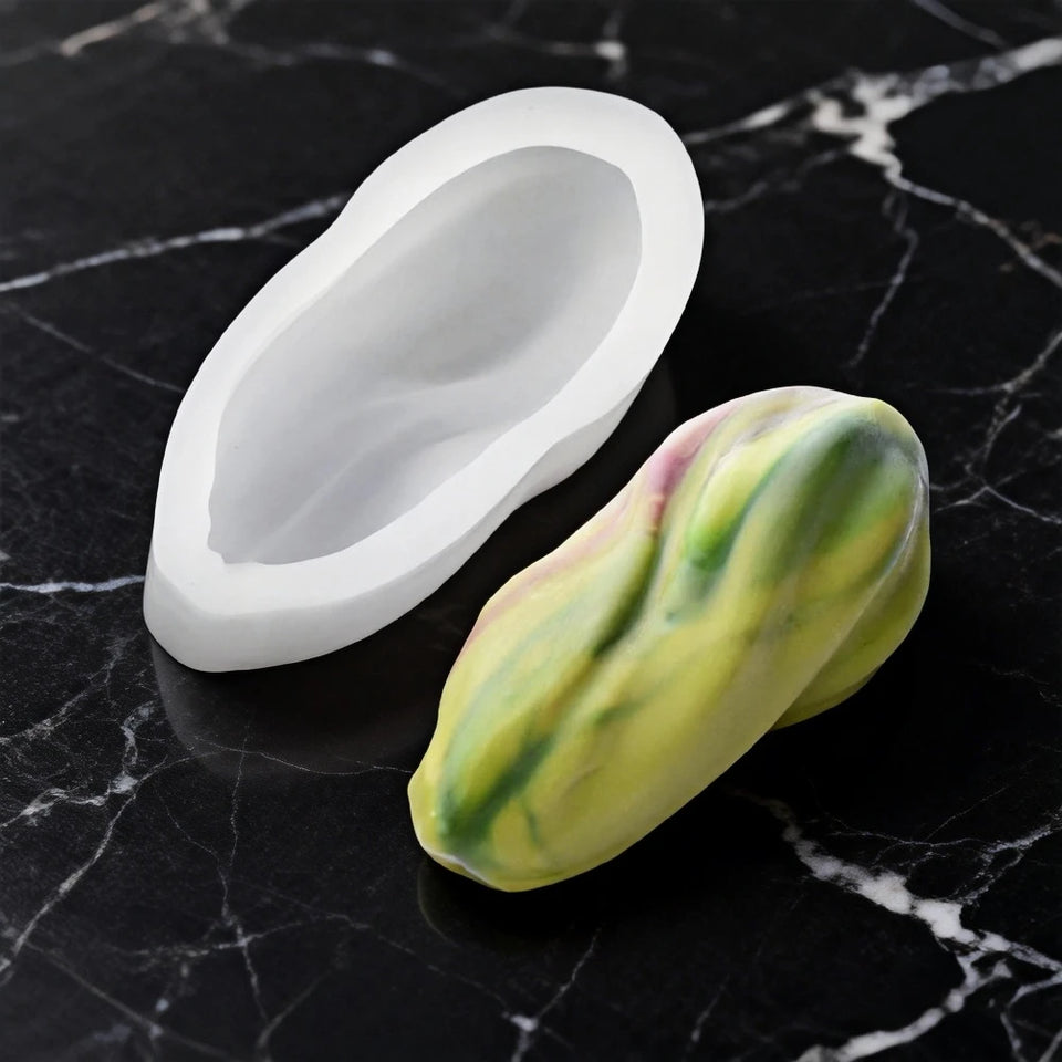 Single-Cell Coffee Beans Peanuts Pecan Pistachios Design Silicone Chocolate Mold Mousse Cake Mould Kitchen Dessert Baking Tools