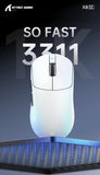 Attack Shark X8 SE Wireless Gaming Mouse | 55g Ultra-Light | 1KHz Wired/Wireless | PAW3311 25K DPI | Tri-Mode | 80M Clicks