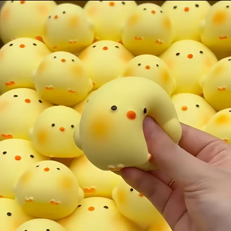 Super Soft Cute Chick Fidgets Toys Squishy Kawaii Animals Squeeze Toy Stress Relief Toy for Anxiety ADHD Gift for Adults Gifts